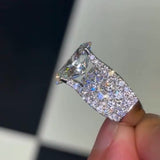 Gorgeous Oval Cut 5.0ct Sterling Silver Engagement Ring
