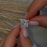 Magnificent Halo Oval Cut 3.0ct Engagement Ring In Sterling Silver