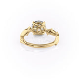 Delicate Solarii Moissanite 2.0ct Round Cut 925 Sterling Silver Twist Design Engagement Ring