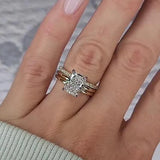 Sublime Radiant Cut 5.0 ct 3PC Ring 925 Sterling Silver Wedding Ring Set