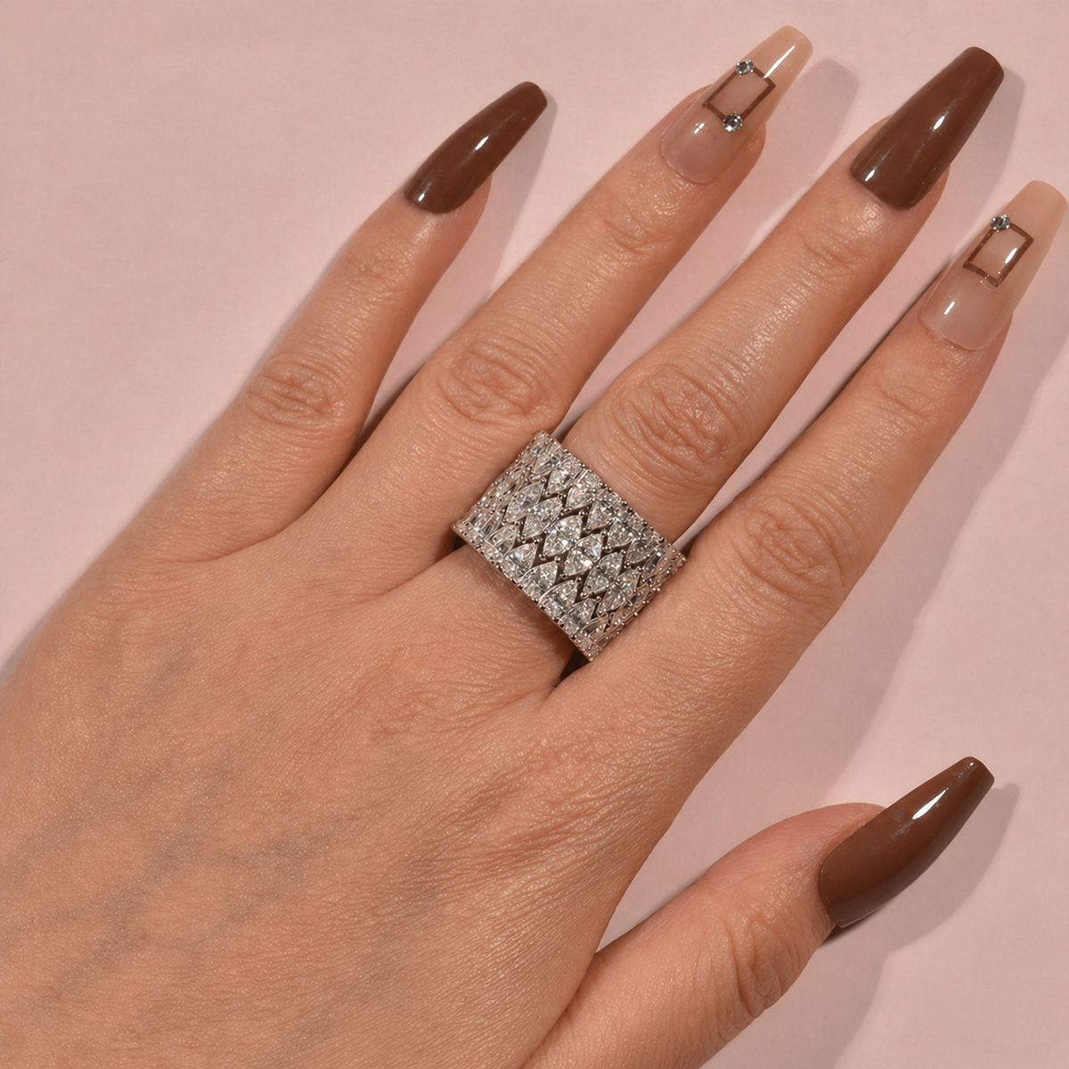 Chunky Pear Cut&Marquise Cut 22 Ct 3PC Ring 925 Sterling Silver Wedding Ring Set