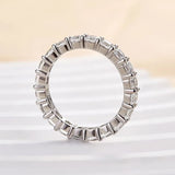 925 Sterling Silver Cushion Cut Wedding Band