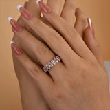 Elegant 925 Sterling Silver Oval Cut Wedding Ring