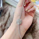 Classy Round Cut Rose Style Bracelet for Women