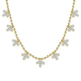 Leaf Design  Necklace in 925 Sterling Silver