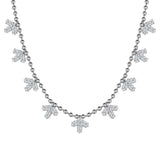 Leaf Design  Necklace in 925 Sterling Silver