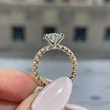 Solarii New Arrived 2.0ct Two-tone Round Cut Engagement Ring