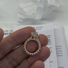 5.0ct Elongated Radiant Cut Eternity Band Engagement Ring