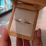 Solarii Moissanite 1.0ct Round Cut Sterling Silver Three Stone Engagement Ring