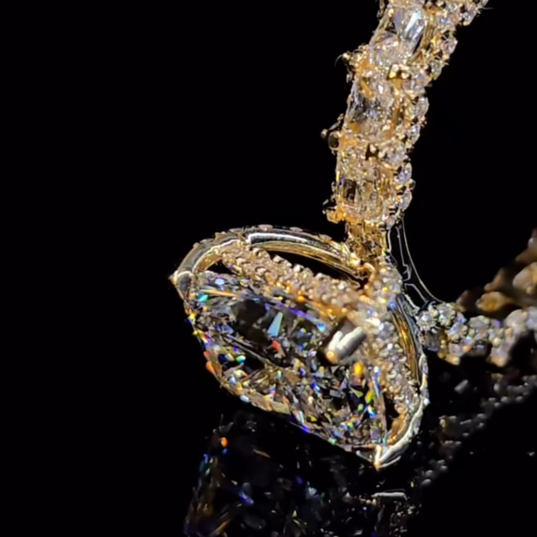 Starlit Pave Radiant Cut 5.0ct Engagement Ring In Sterling Silver