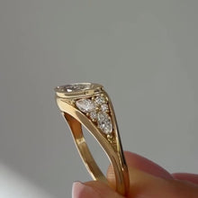 Bold East-West 1.0ct Marquise Cut Statement Ring