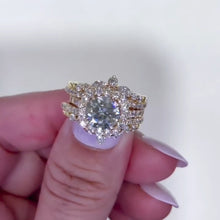 Vintage Round Cut 2.0ct Insert Ring Set In Sterling Silver