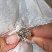 Statement 10.0ct Princess Cut Kite Set Solitaire Engagement Ring