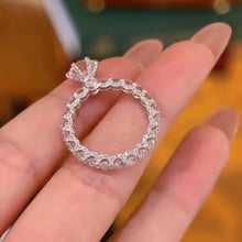 Royal Crown Round Cut 2.0ct Scalloped Pavé Engagement Ring In Sterling Silver