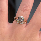 Minimal Round Cut 3.0 Ct Solitaire 925 Sterling Silver Wedding Ring Set