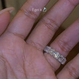 Dreamlike Insert Ring Oval Cut 5.0ct Engagement Ring In Sterling Silver