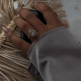 Curvaceous Split Shank Oval Cut 5.0ct Engagement Ring In Sterling Silver