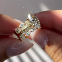 Stunning Marquise Cut 3.0ct Insert Ring Set in Sterling Silver