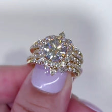 Vintage Round Cut 2.0ct Insert Ring Set In Sterling Silver