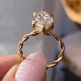Chic Twist Design Marquise Cut 3.0ct Engagement Ring In Sterling Silver