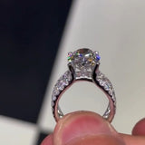 Gorgeous Oval Cut 5.0ct Sterling Silver Engagement Ring