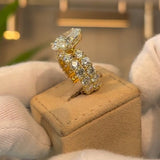 Elegant 8.0ct Oval Cut Wedding Ring Set in Sterling Silver