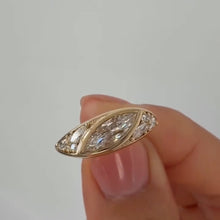 Bold East-West 1.0ct Marquise Cut Statement Ring