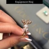 Gorgeous Vintage-Inspired 2.0ct Marquise Cut Cluster Ring In Sterling Silver
