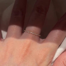 Marquise and Round Cut Alternating Stackable Wedding Band in Sterling Silver