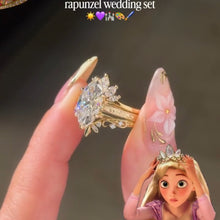 3.0ct Marquise Cut Vintage Tiara Stacking Ring Set
