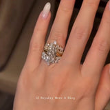 Sparkling 4.0ct Marquise Cut Curved 3PC Wedding Ring Set in Sterling Silver