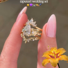 Fairytale 3.0ct Pear Cut Tiara 3PC Bridal Set in Sterling Silver
