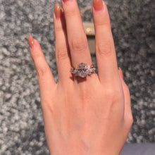4.5ct Oval Cut Cluster Engagement Ring & Guard Band Set In Sterling Silver