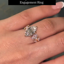 Gorgeous Vintage-Inspired 2.0ct Marquise Cut Cluster Ring In Sterling Silver