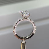 Solarii New Arrived 3.0ct Radiant Cut Engagement Ring