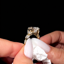 Nature Inspired 4.0ct Marquise Cut Gemstone Vine Engagement Ring