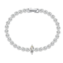 Gorgeous Emerald Cut Bracelet For Women In Sterling Silver