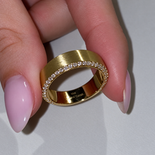 3PC 5.0ct Oval Cut Gemstone Bridal Ring Set With Pave & Brushed Bands