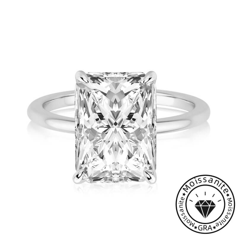 Celestial Radiance Moissanite Engagement Ring