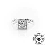 Exquisite Solarii Moissanite 2.0ct Princess Cut 925 Sterling Silver Solitaire Engagement Ring
