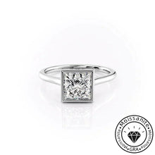Exquisite Solarii Moissanite 2.0ct Princess Cut 925 Sterling Silver Solitaire Engagement Ring