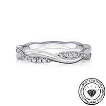 Solarii Classic Moissanite Twilight Twist Wedding Band Ring