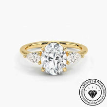 Solarii Moissanite 1.0ct Oval Cut Sterling Silver Engagement Ring
