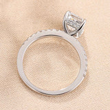 Dazzling Radiant Cut 2.0ct 925 Sterling Silver Engagement Ring