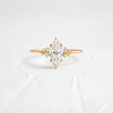 Solarii New Arrived 2.0ct Marquise Cut Sterling Silver Engagement Ring