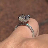 Solarii New Arrived 4.0ct Radiant Cut Engagement Ring