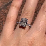 Solarii New Arrived 4.0ct Radiant Cut Engagement Ring