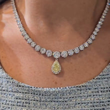 Tennis Necklace with 3 Free Interchangeable Pendants