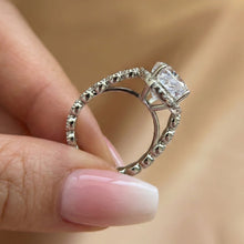 Moonlit-inspired Halo Design Pear Cut 5.0ct Engagement Ring In Sterling Silver