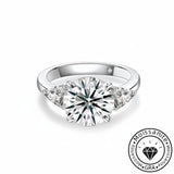 Timeless Brilliance Moissanite Engagement Ring